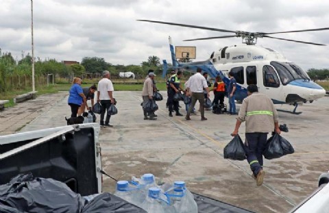 VIDEO | Asistencia por tierra, agua y aire para familias afectadas por inundaciones