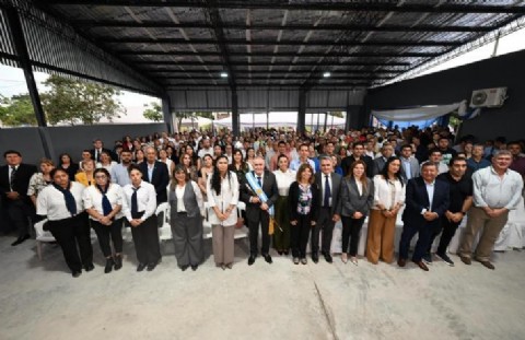 Jaldo inauguró el Centro Educativo de Jóvenes y Adultos de Aguilares