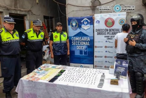 San Miguel de Tucumán: secuestran una gran cantidad de drogas y demoran a seis personas