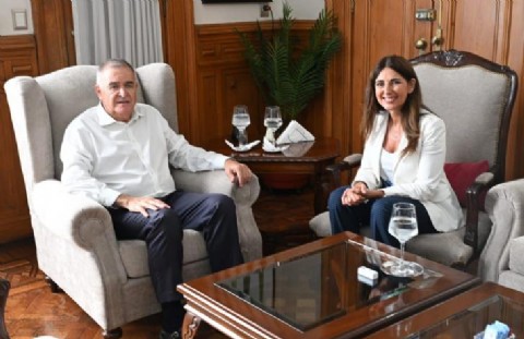 El gobernador Osvaldo Jaldo mantuvo una reunión con la legisladora Carolina Vargas Aignasse