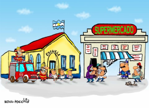 La provincia entre amenazas de bombas y alertas de saqueos