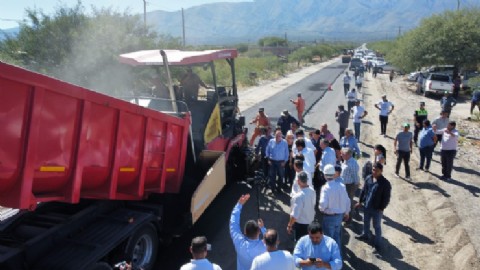 Jaldo supervisó las obras que se realizan en la Ruta 307 entre El Infiernillo y la Ruta 40