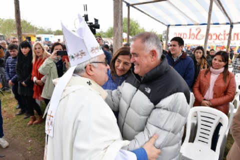 Jaldo participó de la misa en honor a San Francisco Solano en Trancas