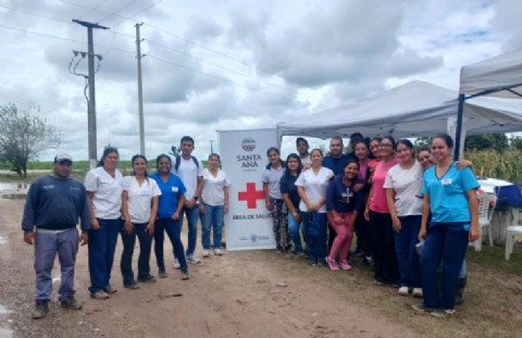 Salud desplegó asistencia integral tras las lluvias en el Sur de la provincia
