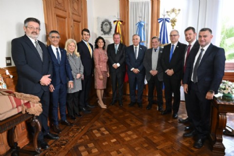Jaldo recibió a los embajadores de Alemania e Israel en el marco del Simposio Internacional por los Juicios de Núremberg