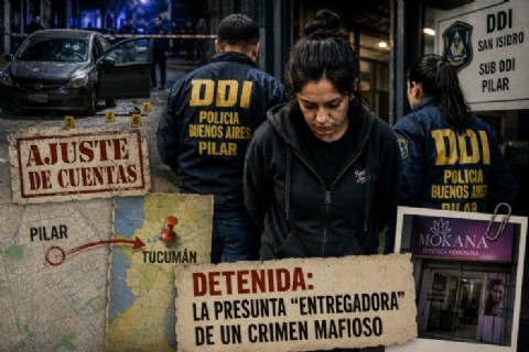 Detuvieron en San Miguel a la presunta “entregadora” de un crimen mafioso en la localidad bonaerense de Pilar