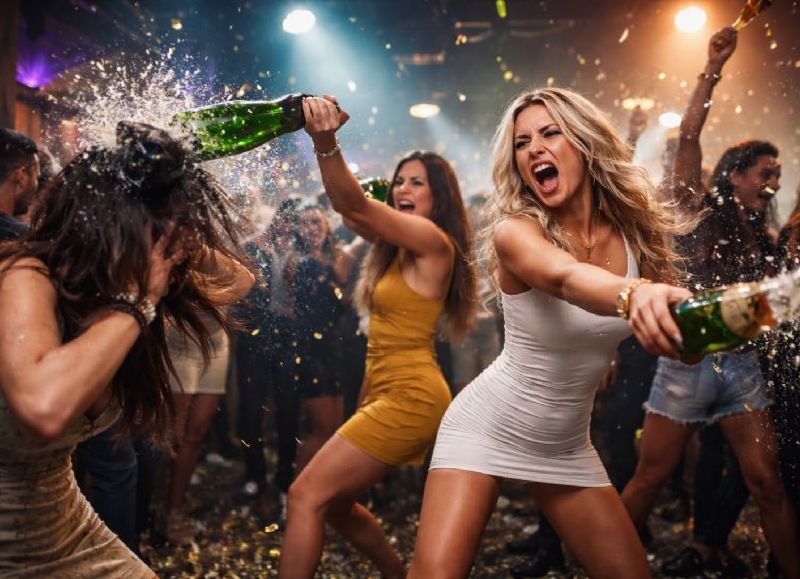 VIDEO | Del brindis a la batalla campal: botellazos para arrancar el 2026 en San Pablo