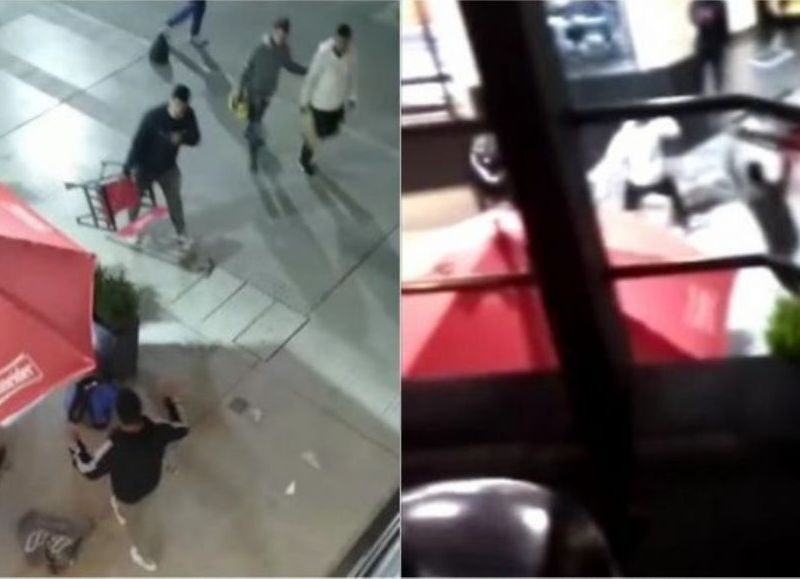 Seis jóvenes protagonizaron una pelea en la peatonal de Paraná; uno terminó hospitalizado