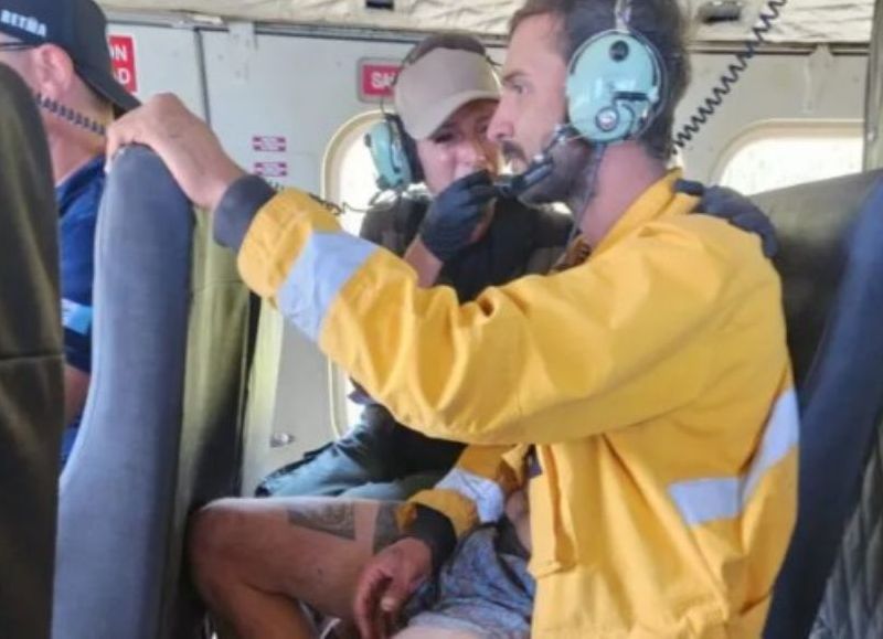 VIDEO | Hallaron con vida al tucumano desaparecido en la cordillera de Neuquén tras tres días de intensa búsqueda