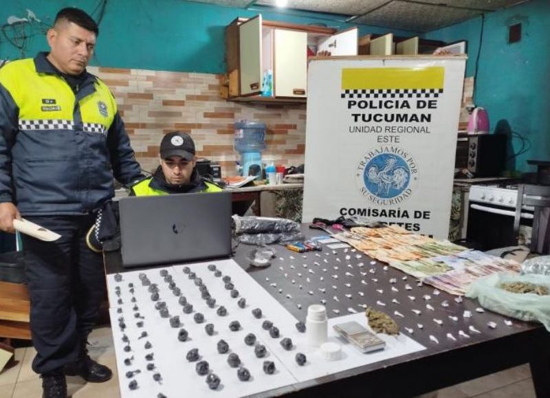 Allanaron una vivienda en Alderetes y secuestraron droga tras investigar un robo